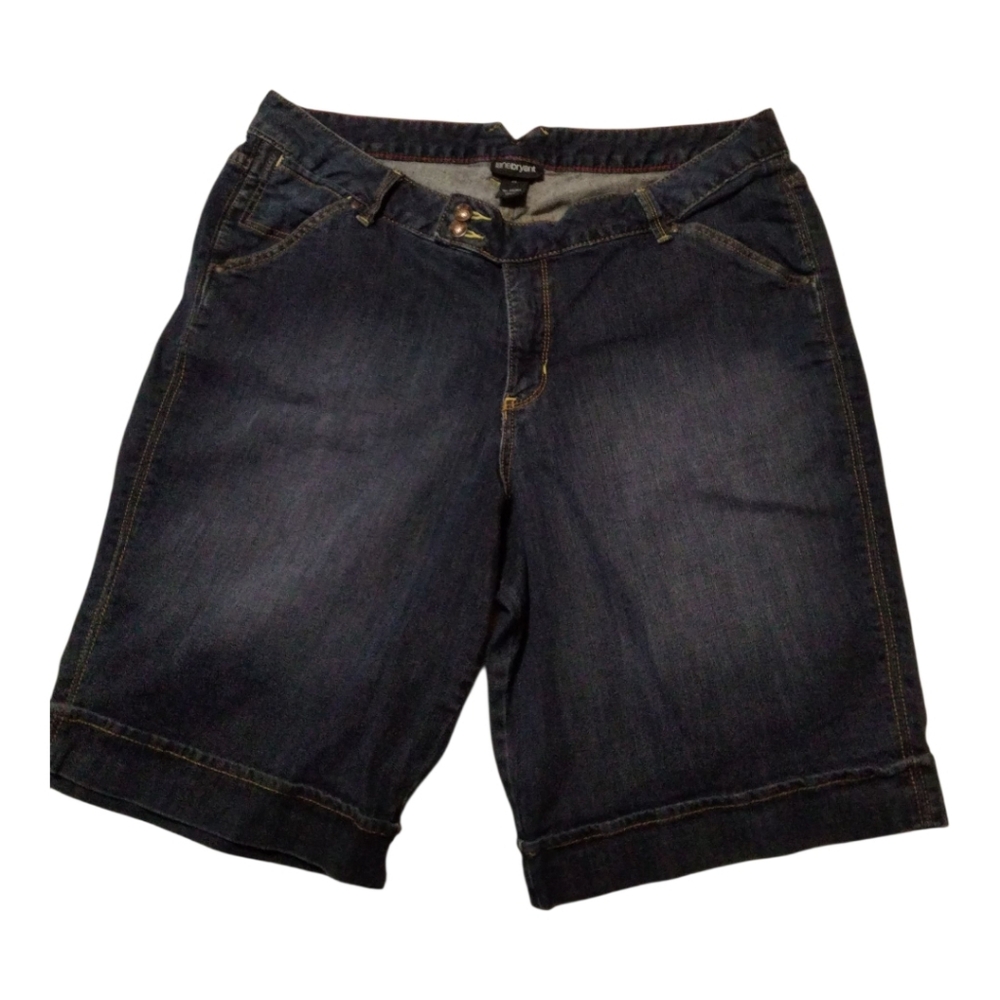 Lane Bryant Dark Blue Jean Shorts Size 20 EUC